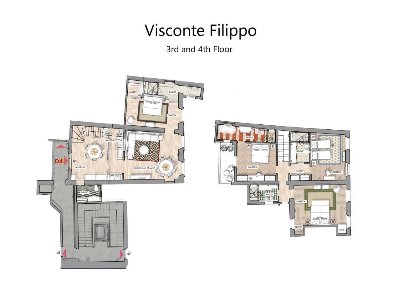 Appartamento Visconte Filippo - La Dimora Degli Affreschi *
