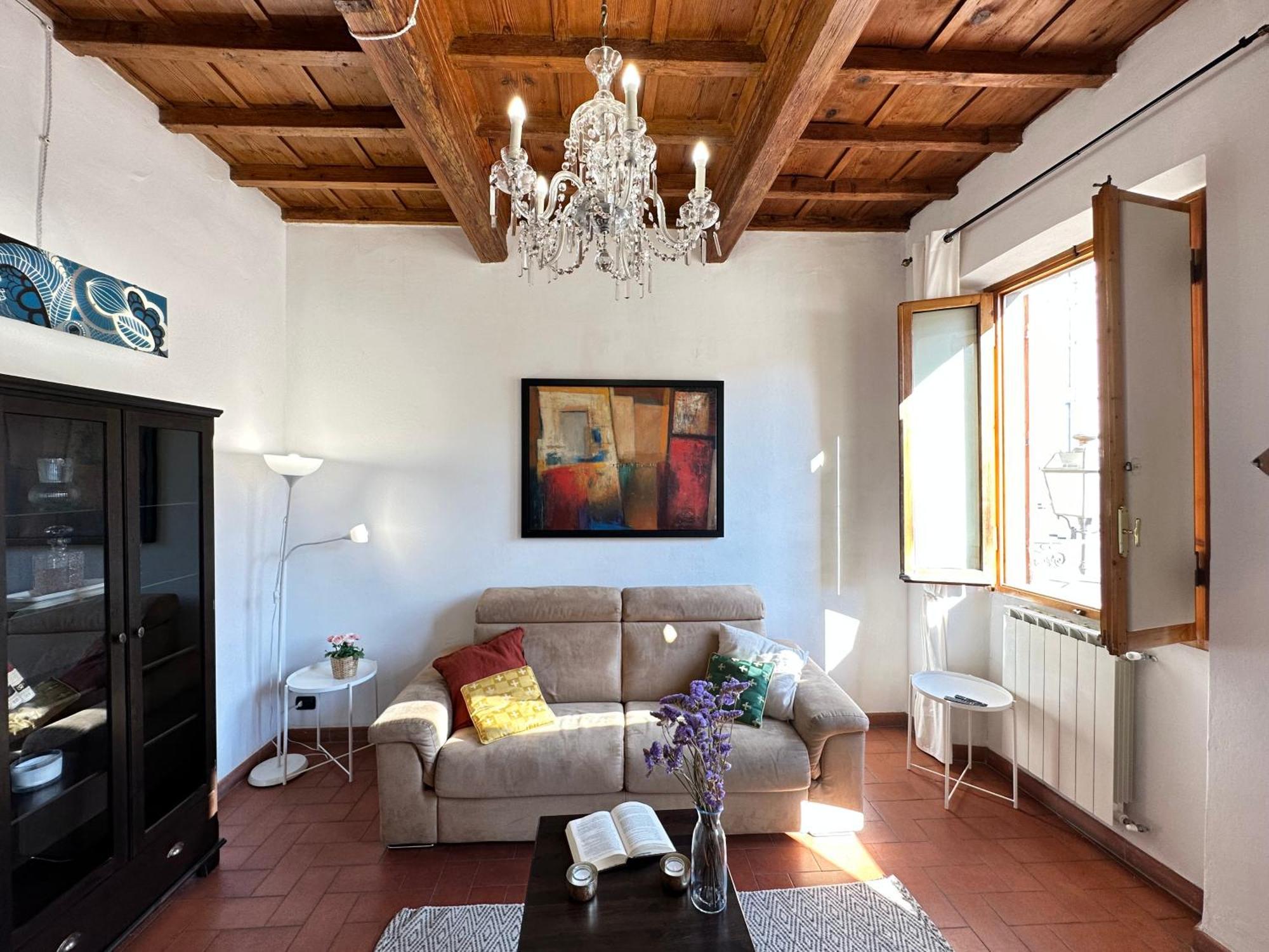 Leilighet Luxurious View On Santa Croce Firenze