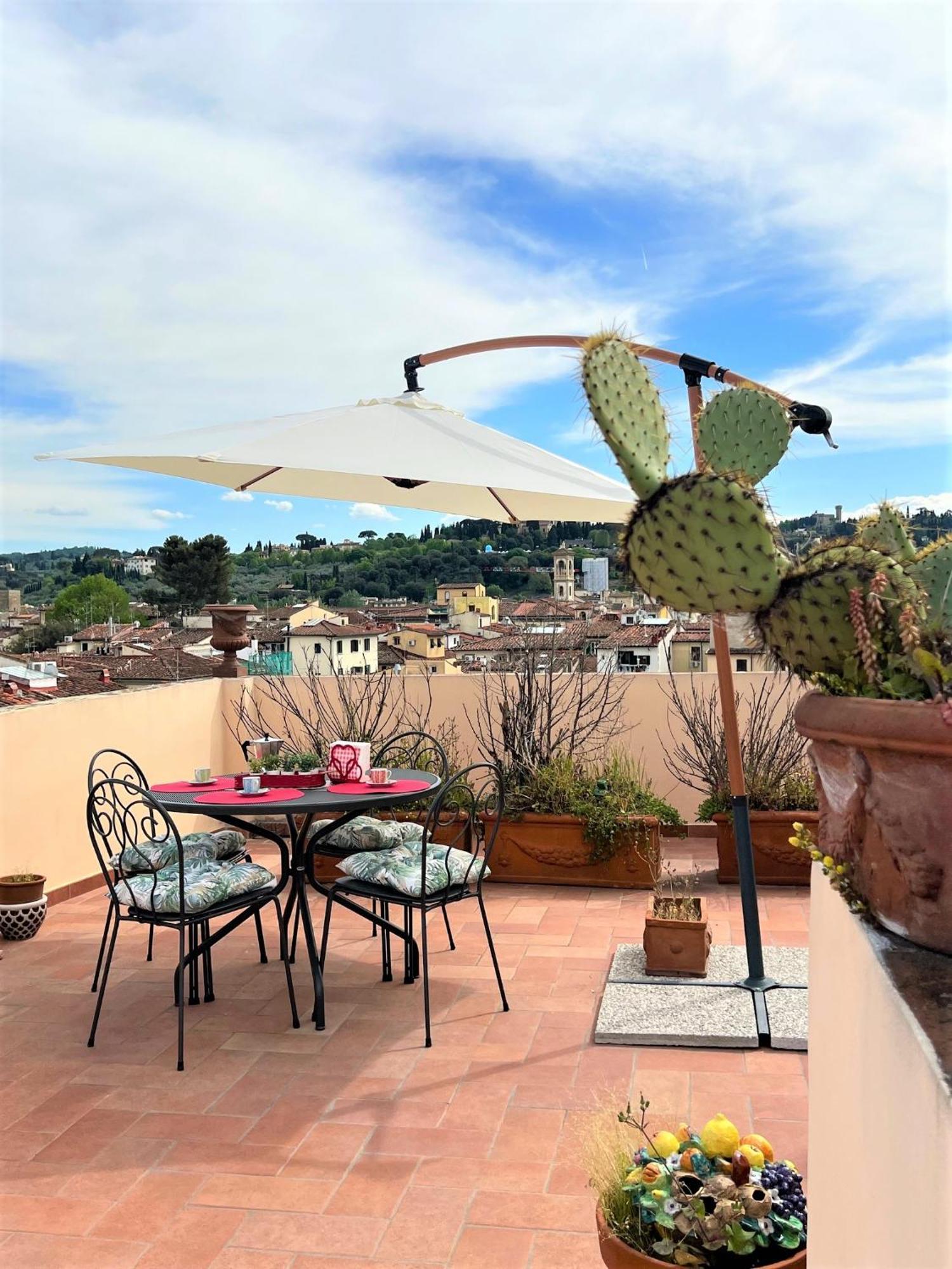 Bianca's Home-breathtaking Terrace 360° View Of Lejlighed Firenze