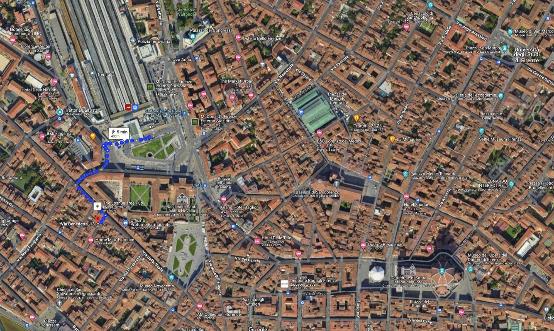 Via Benedetta, 13 - Charming - Florentine Gem Steps From Station - Prime Spot!