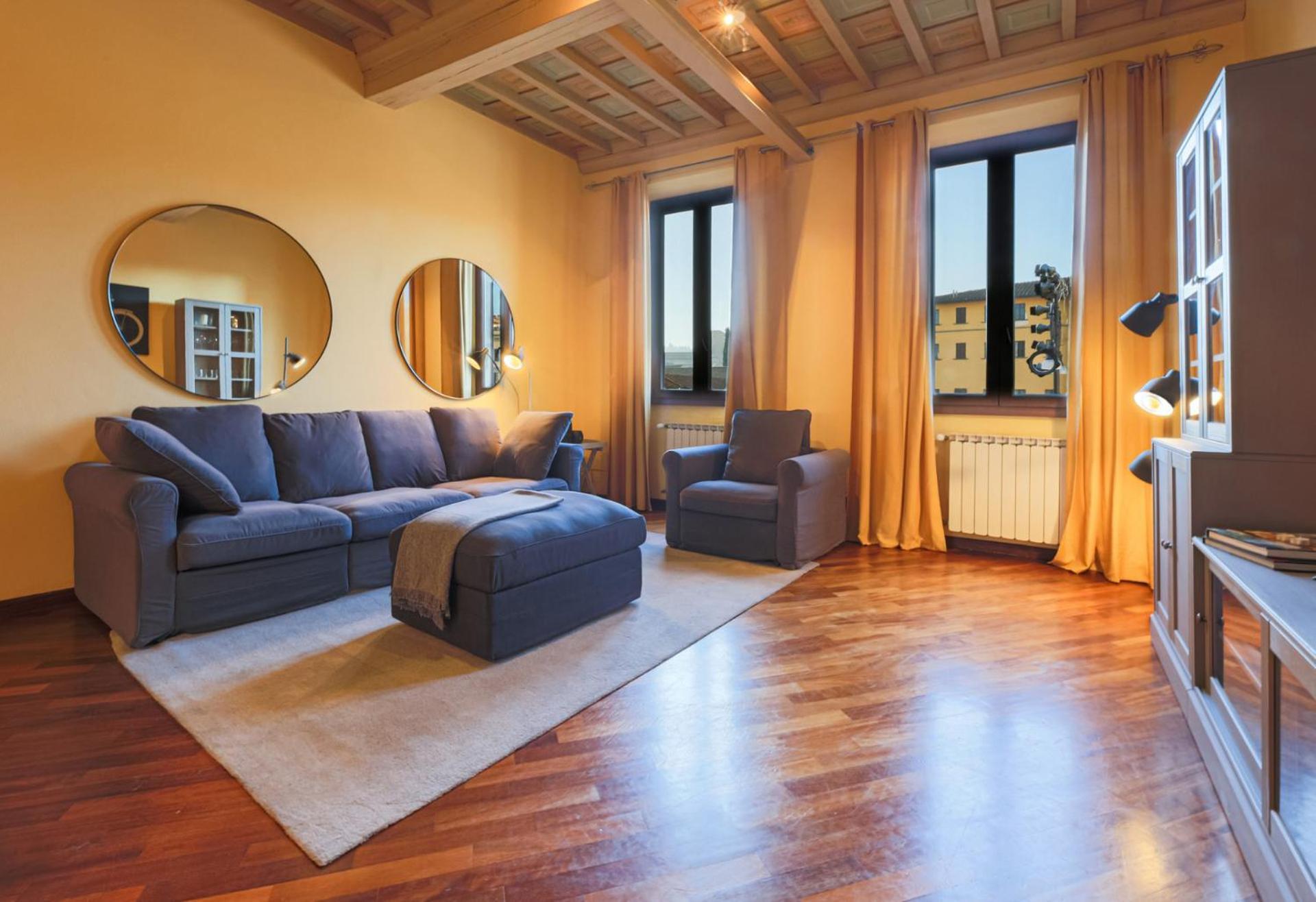 Florence- Dante's View-piazza Santa Croce In The Heart Of Firenze