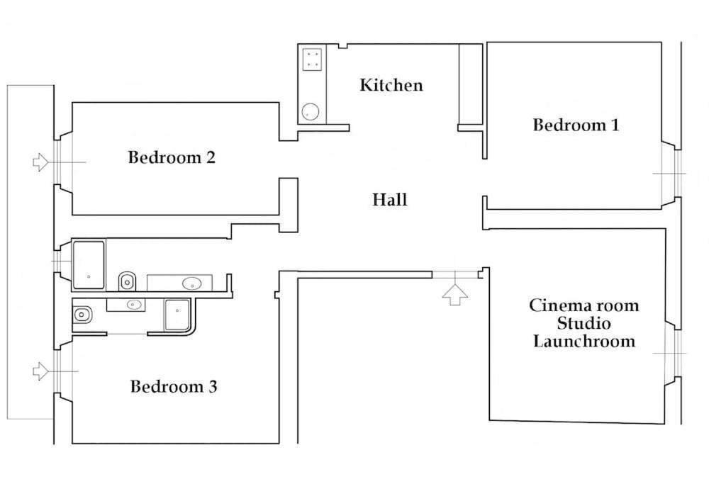 Lejlighed Santa Caterina Palace In Florence-3 Bedroom *